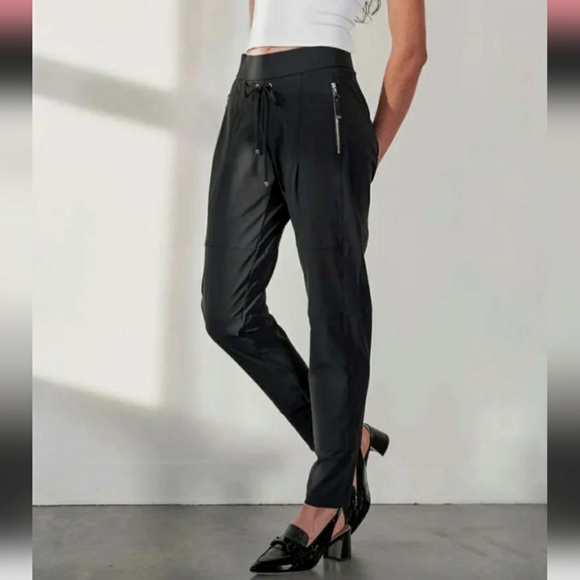 Raffaello Rossi Jogger Candy Stretch Pant. Black. Size 10 US. 28" Inseam. - Picture 1 of 13